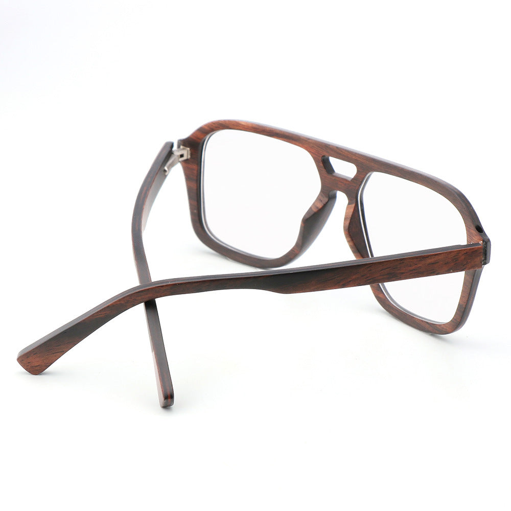Bamboo-laminated Eyeglasses Fashionable Frame