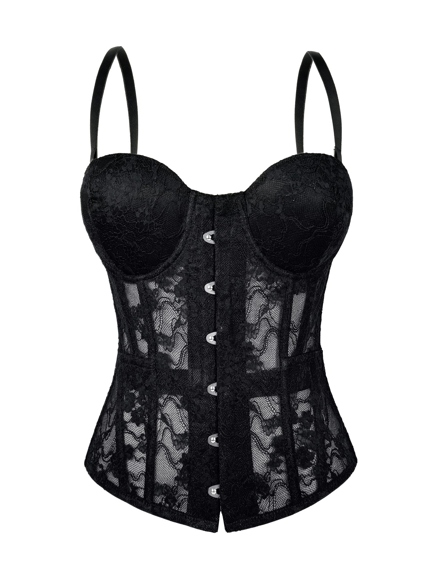 New Cross-Border Lace Embroidered Fishbone Corset Slimming Camisole Pure Desire Tube Top Outfit Fishbone Top