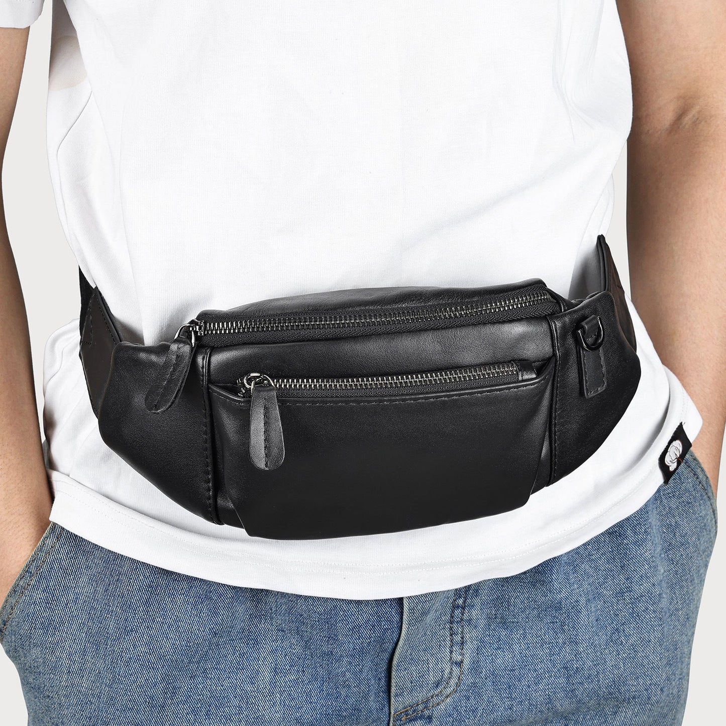 Men's High-End Chest Large-Capacity Casual Waist Bag