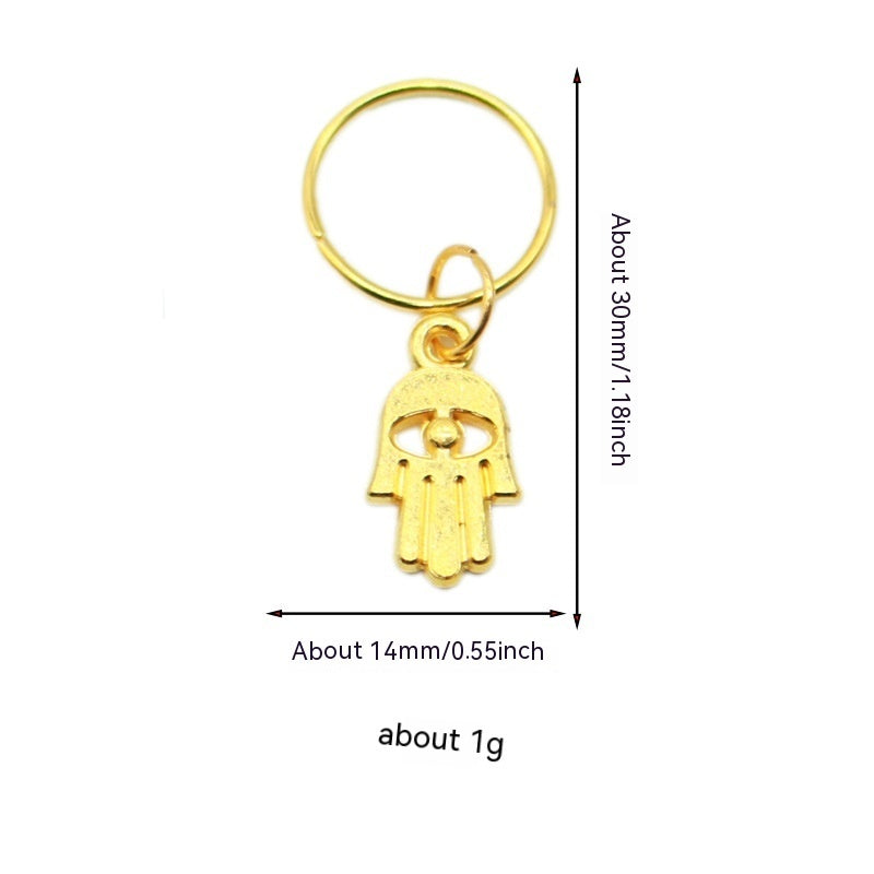 XINGX Lightning Shell Hair Ring with Small Pendant