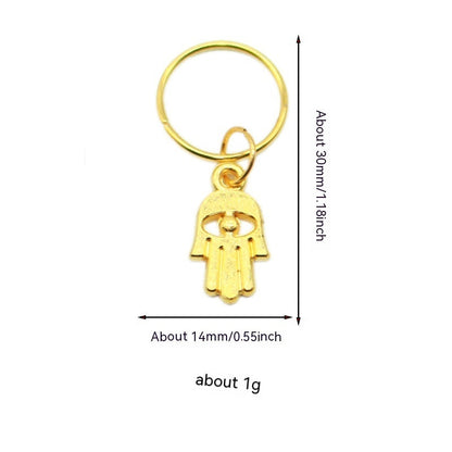 XINGX Lightning Shell Hair Ring with Small Pendant