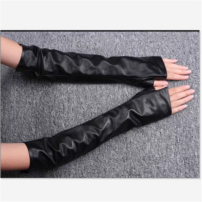 Long-style Wedding Leather Gloves For Men And Women