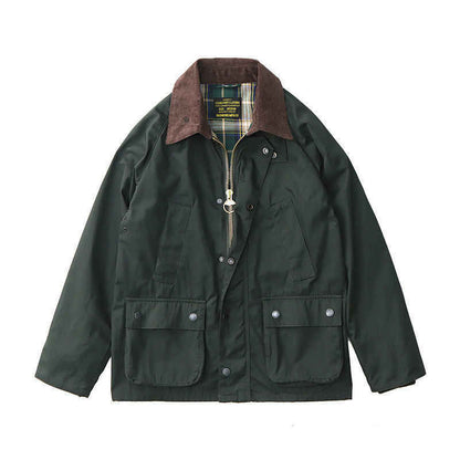 Men's Vintage Distressed Safari Jacket Multi-pocket Jacket