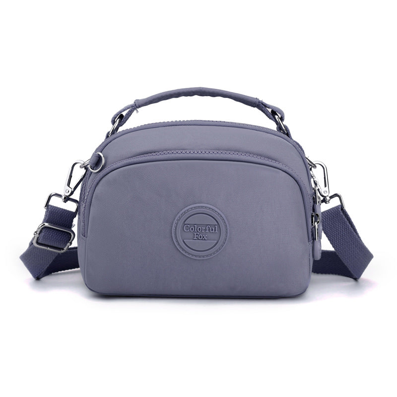 Colorful Fox New Fashion Mobile Phone Bag Women's Multi-Layer Simple Satchel Shoulder Bag Water-Repellent Crossbody Bag