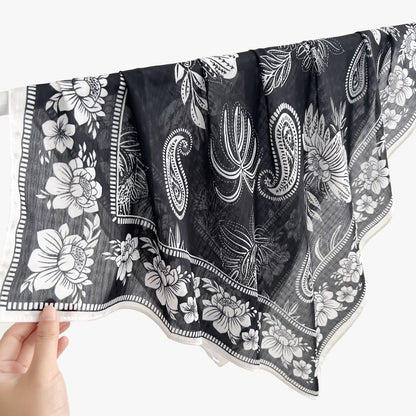 New Breathable Versatile Silk Chiffon Scarf For Women, Also Usable As A Shawl