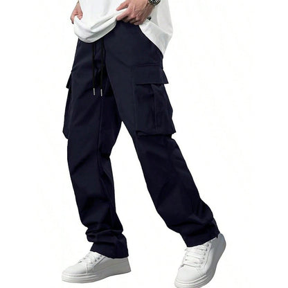 Men's Leisure Cargo Drawstring Pants