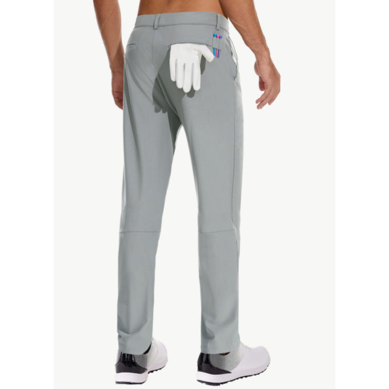 New Men's Outdoor Elastic Quick-Drying Golf Formal Pants Work Business Casual Comfortable Lightweight Trousers