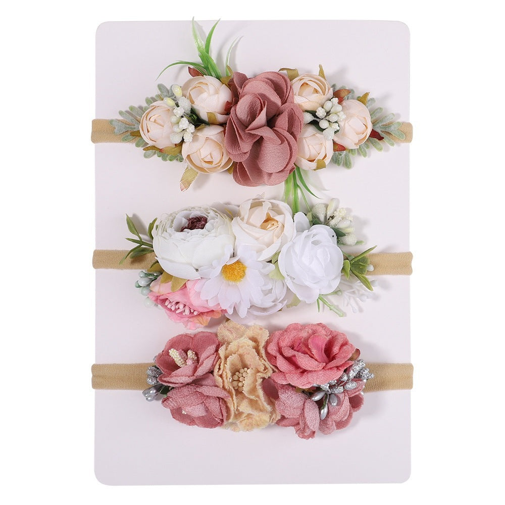 Nylon Fine Hair Band Girls' Headdress Flower