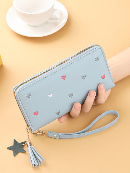 Cute Mini Embroidered Long Wallet For Women