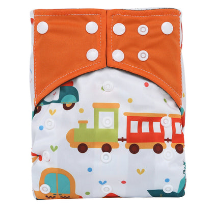Baby Washable Bamboo Charcoal Cloth Diaper Pants Digital Printing