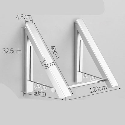 Punch-free Space Aluminum Foldable Wall Hanger