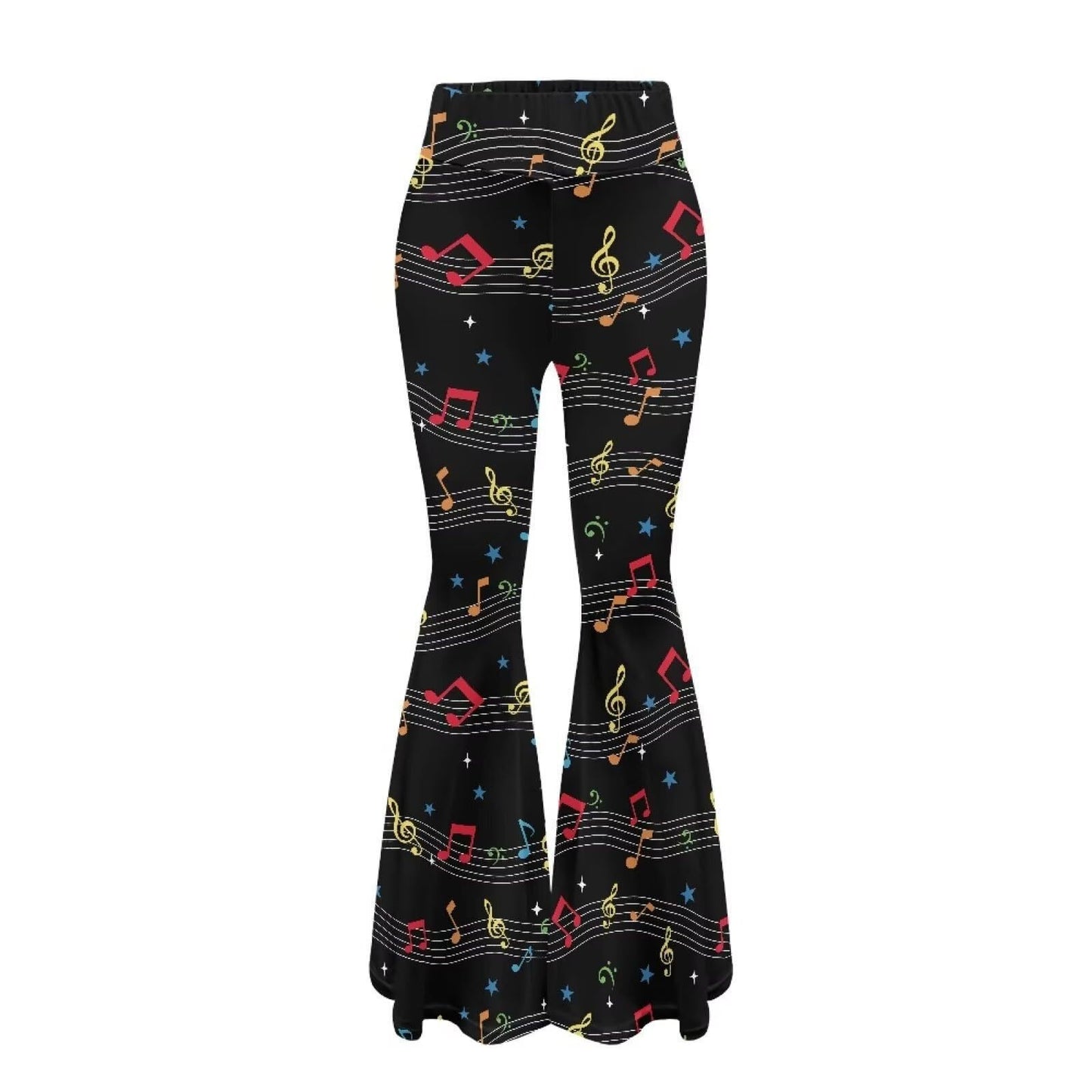 Leopard-print Hip-lifting Tight Leggings Straight-leg Bootcut Pants