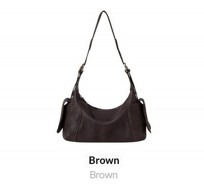 Vegetable-Tanned Full-Grain Leather Crossbody Shoulder Bag
