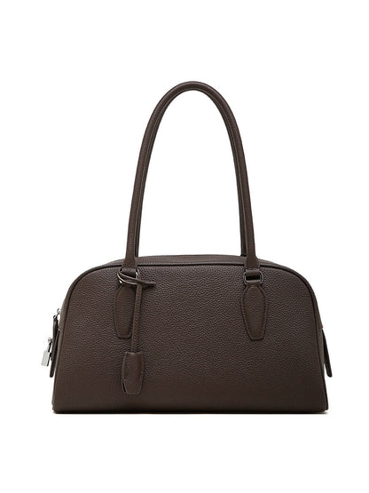 Leather Niche Shoulder Bag With A Long Handle