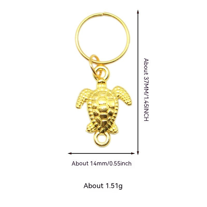 XINGX Lightning Shell Hair Ring with Small Pendant