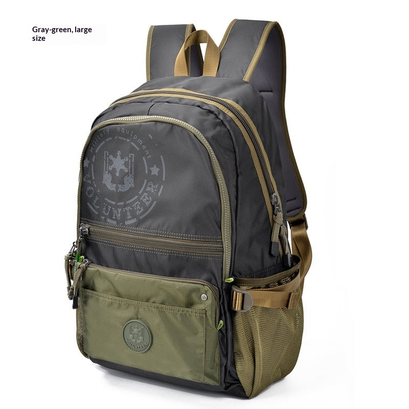Waterproof Canvas Large-Capacity Travel Backpack For Men