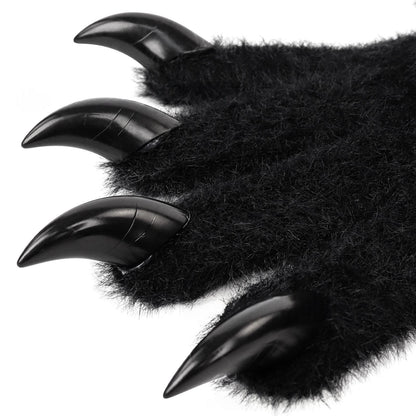 Halloween Silicone Meat Mat Long Gloves