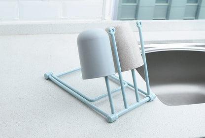 Foldable Dishcloth Shelf Kitchen Organizer