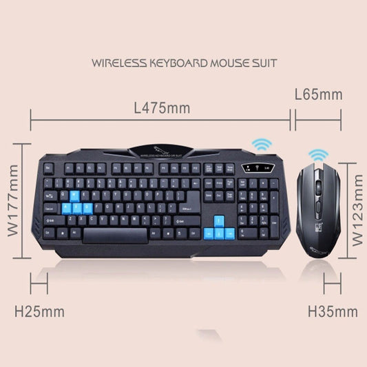 Wireless Keyboard Mouse Combo Set For Office Home