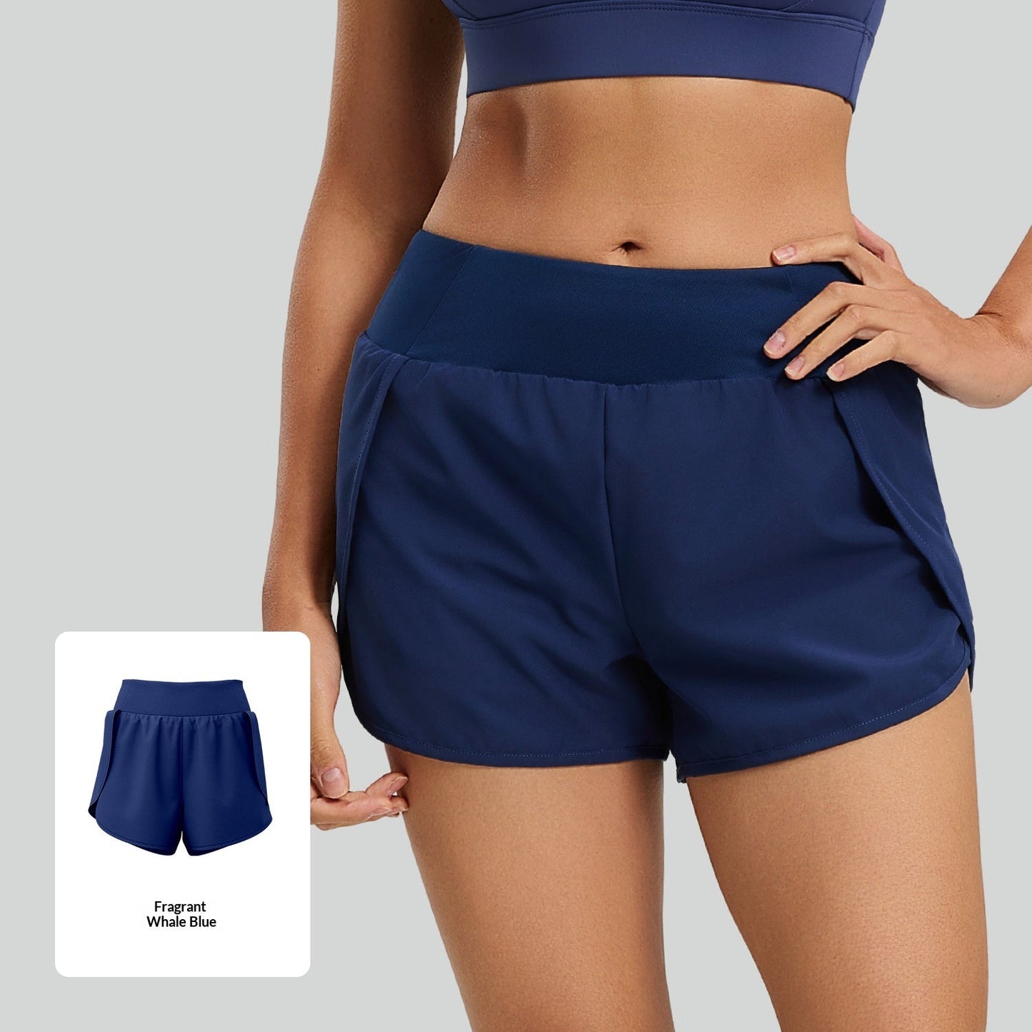 Fake Two-piece Sports Shorts