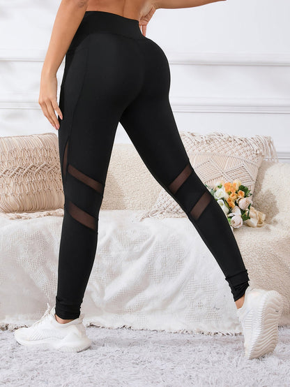 Cross-Border European And American Hot-Selling Yoga Pants Casual Sports Outdoor Leggings High-Waisted Butt-Lifting Fitness Tights Women's Running