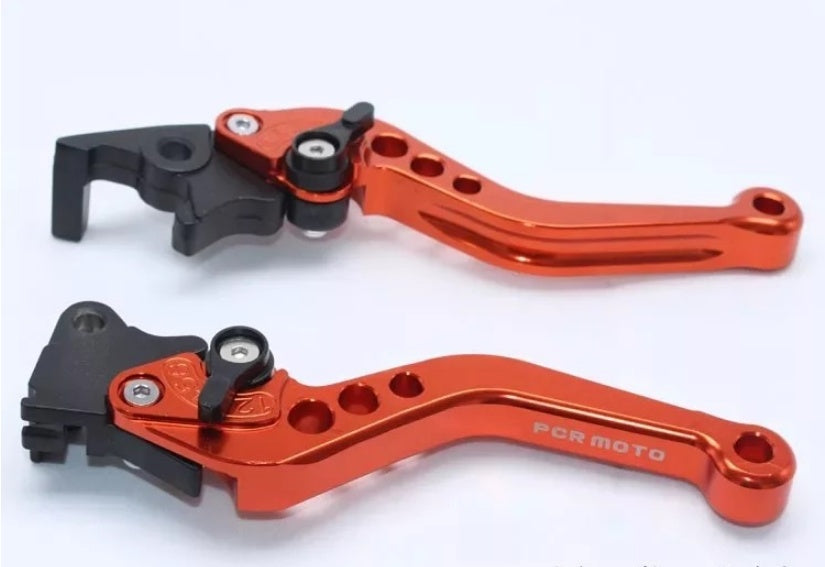Adjustable Motorcycle Brake & Clutch Levers – CNC Aluminum Handlebar Levers (Pair)