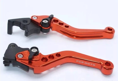 Adjustable Motorcycle Brake & Clutch Levers – CNC Aluminum Handlebar Levers (Pair)