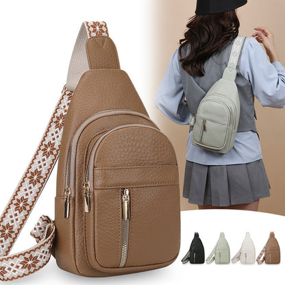 Large-capacity Multi-layer PU Soft Leather Shoulder Bag