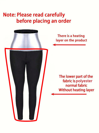 Sauna Sweat Pants For Women, High Waist Compression Workout Leggings, Thermo Waist Trainer Body Shaper For Gym Yoga Weight Loss
