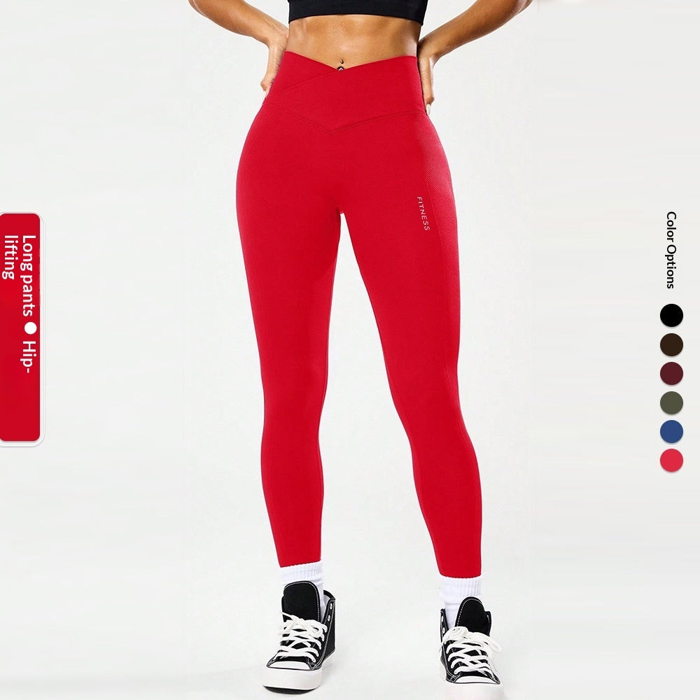 Womens Tight-Fitting Hip-Lifting Yoga Pants