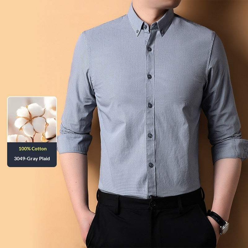 Mens Cotton Fashion Casual Breathable Shirt