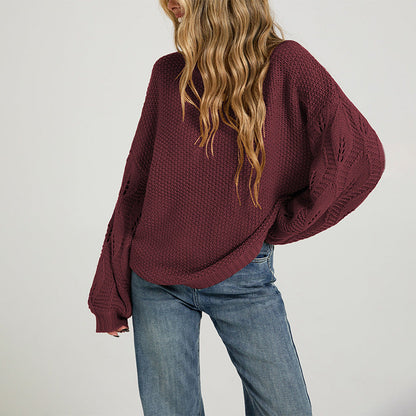 Arrival Womens Solid-color Pullover Sweater