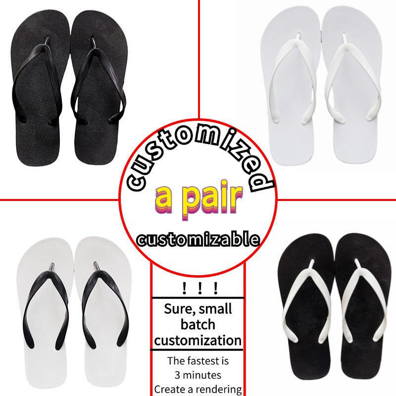 Mens Summer Thick-Soled Non-Slip Outdoor Beach Slippers