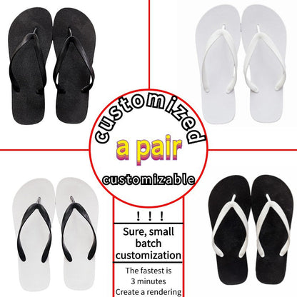 Mens Summer Thick-Soled Non-Slip Outdoor Beach Slippers