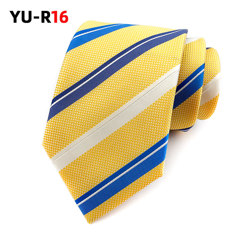 British Gentleman-style Striped Mens Tie For Suiting And Streetwear Coordination