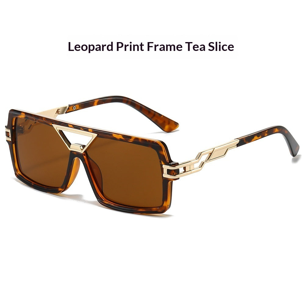 New European And American-style Color-block Sunglasses For Women
