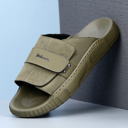 Outdoor Non-slip Abrasion-resistant Sandals Made From Full-grain Cowhide