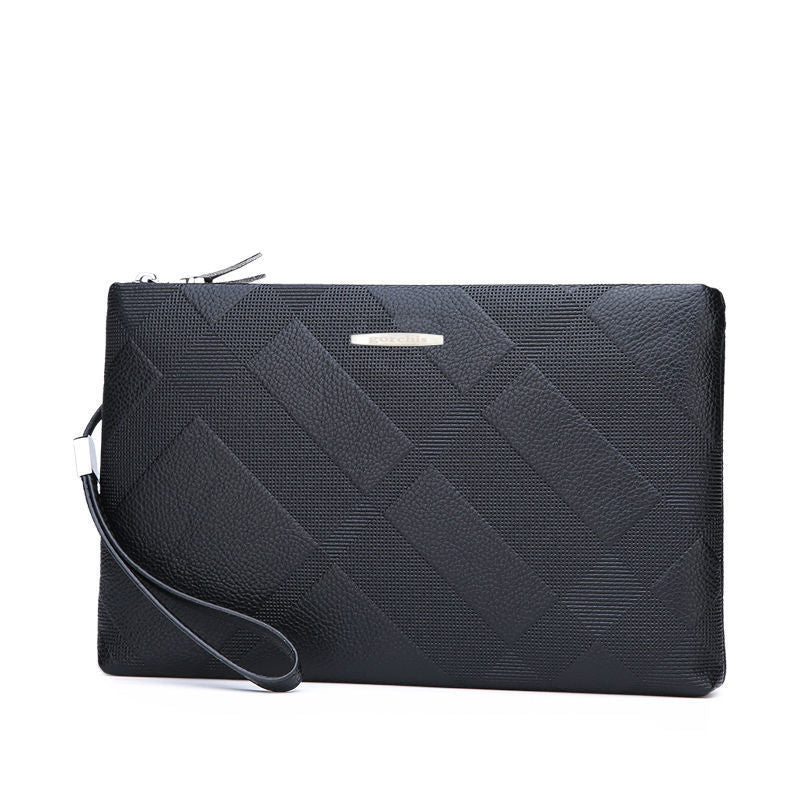 Mens Stylish Soft-leather Casual Large-capacity Clutch Bag