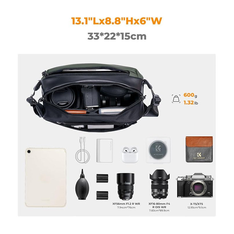 Casual Waterproof Lightweight Outdoor Camera Crossbody Bag