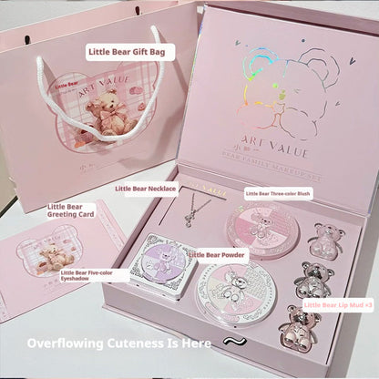 Cute Necklace In The Little Bear Family Makeup Set