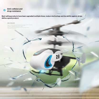 Mini Helicopter 35 Channel Crash-Resistant Remote Control  Pocket Fingertip Flyer Model Kids Toy Plane