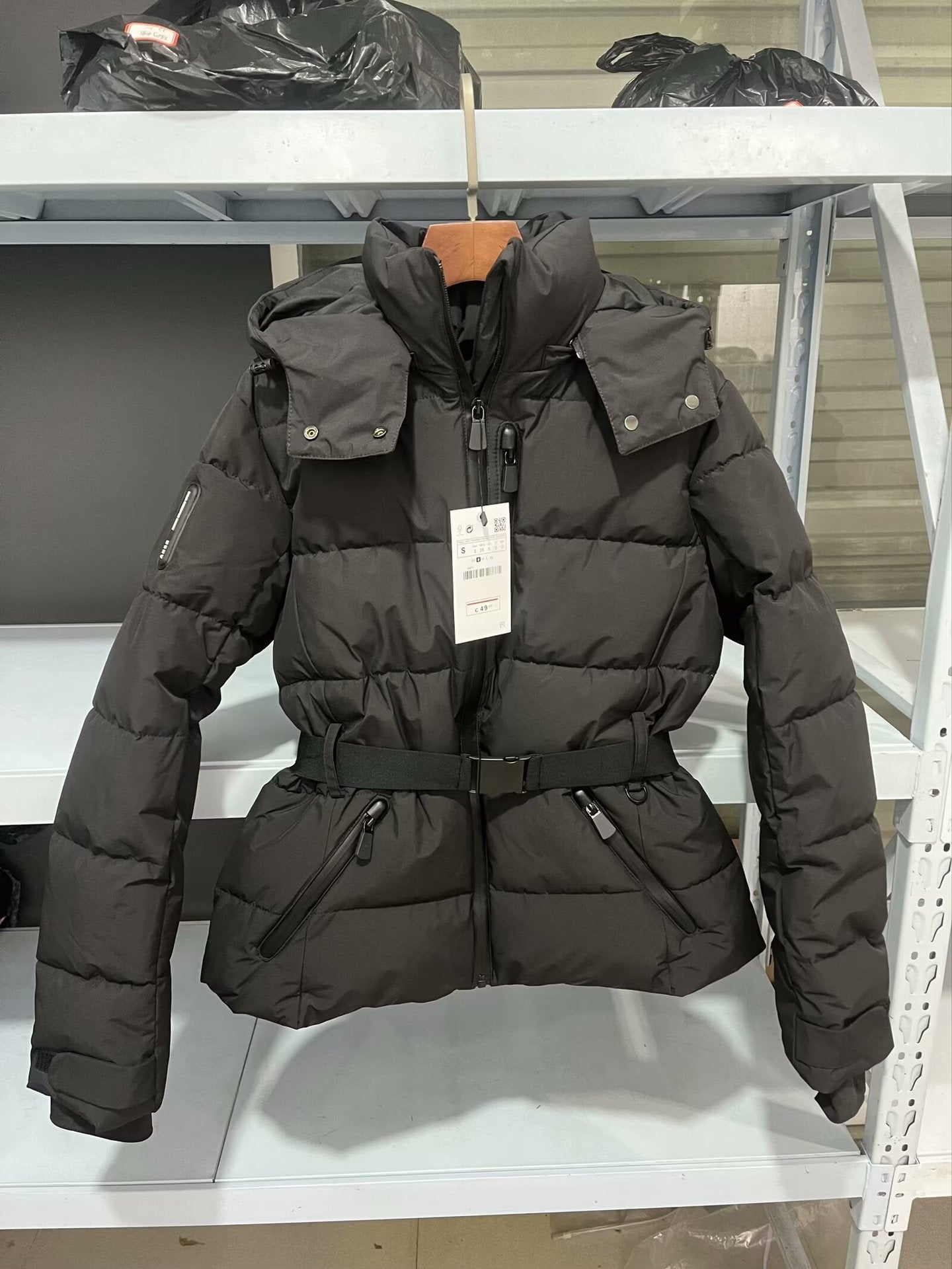 New Multi-color Ski Quilted Hooded Puffer Jacket