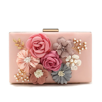 Fashionable Floral Evening Bag For LadiesElegant And Stylish Handbag For Banquets