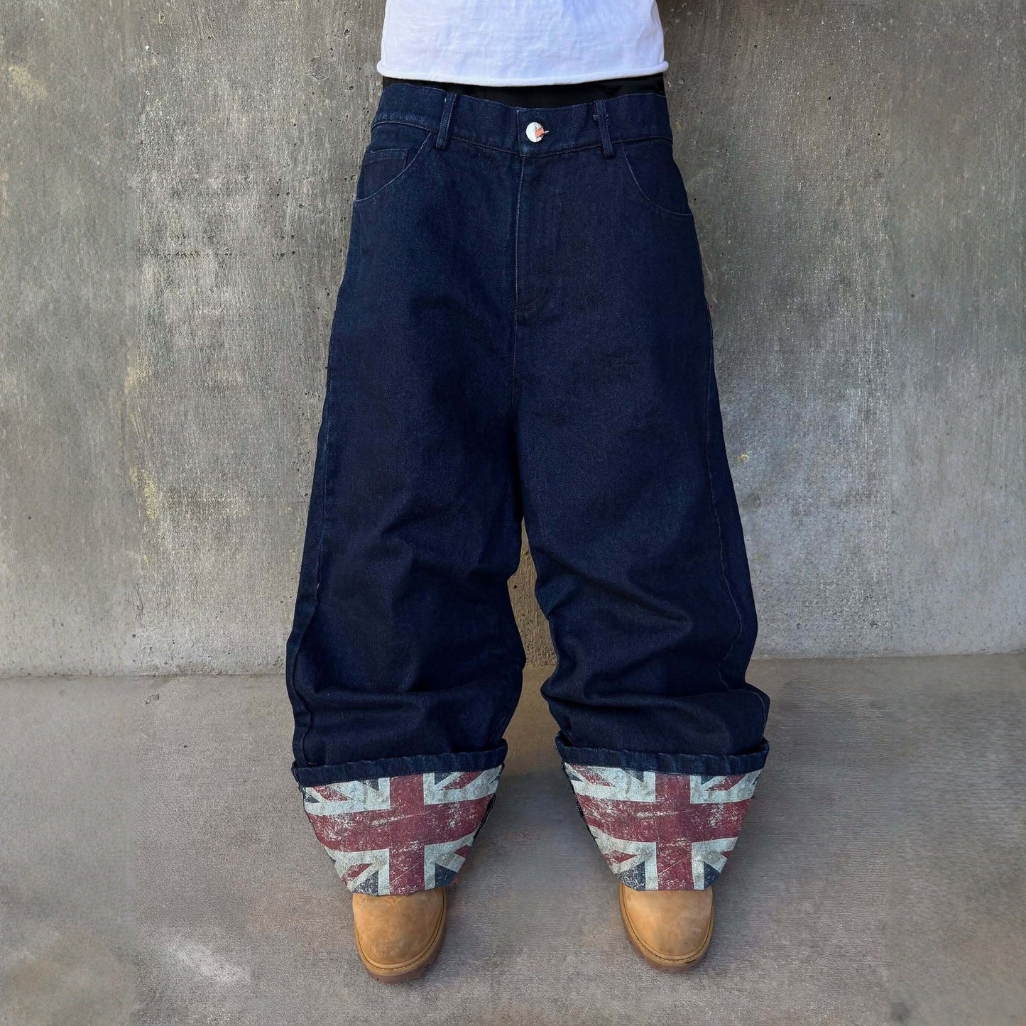 Hip-hop Straight-leg Wide-leg Pants Loose-fitting Casual Trousers