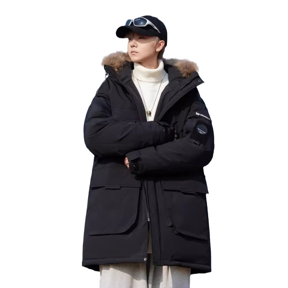 Mens Autumnwinter Padded Down Jacket Cold Proof