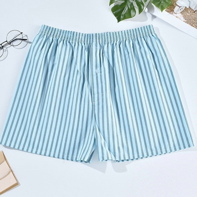 Men's Casual Arrow Print Plaid Boxer Briefs