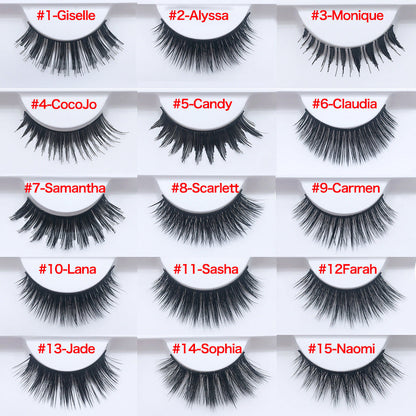 3D mink hair false eyelashes