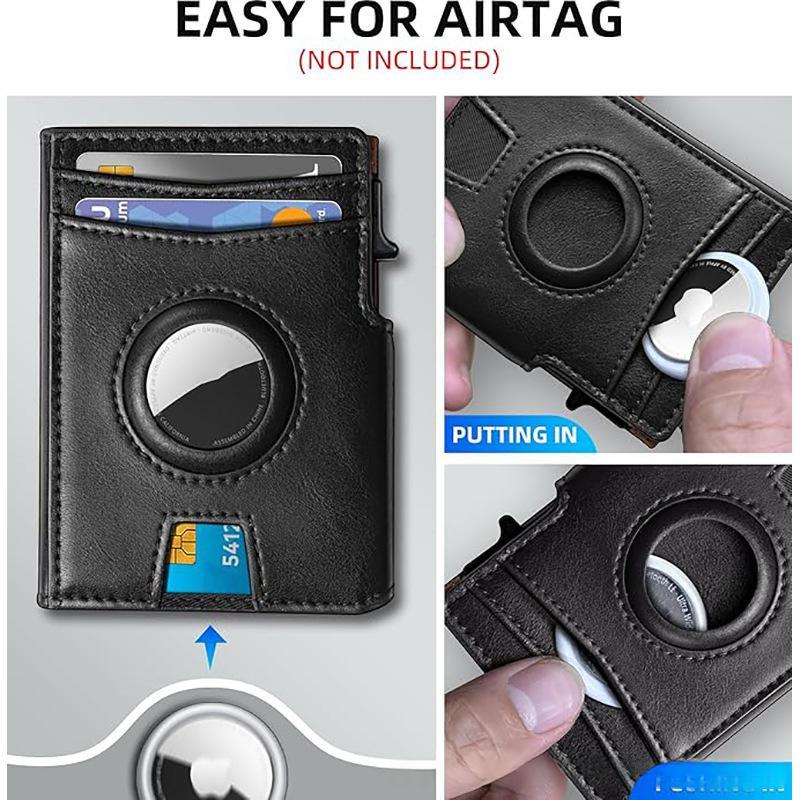 Multi-Card Short Metal Card Holder Mens Wallet