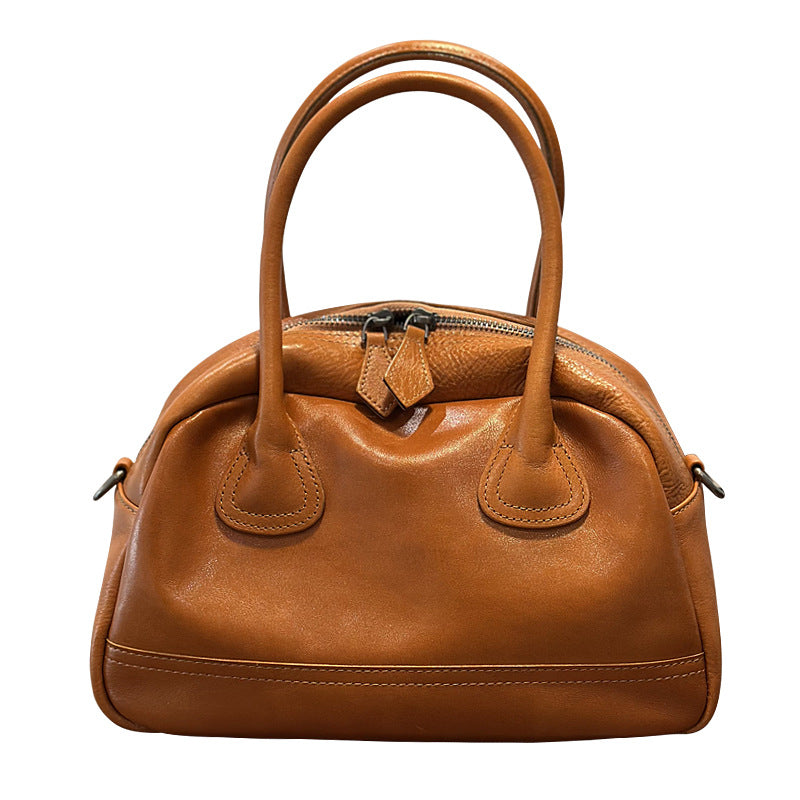 Casual Leather Shell-style Crossbody Bag