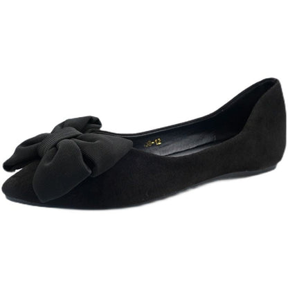 New Spring Pointed-toe Low-cut Black Flats
